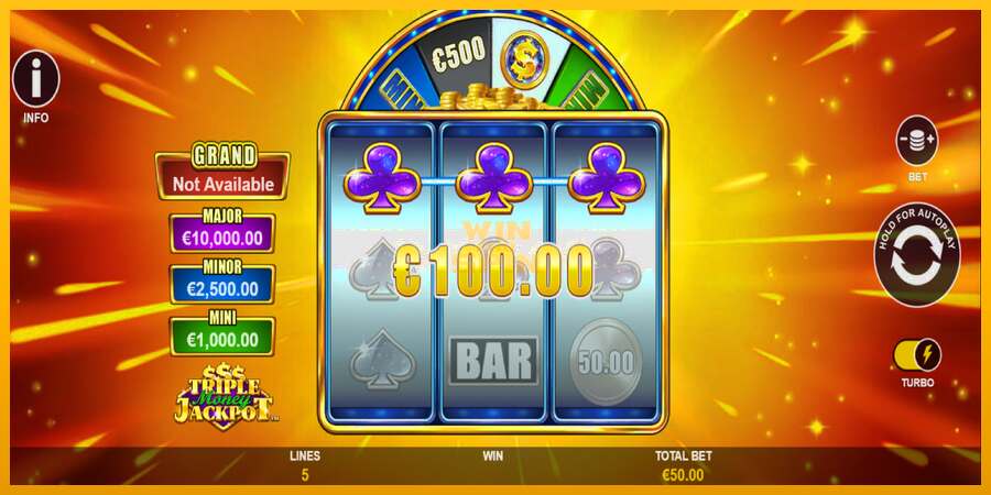 Triple Money Jackpot dirua lortzeko joko-makina, irudia 4