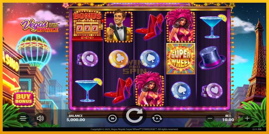 Vegas Royale Super Wheel dirua lortzeko joko-makina, irudia 2