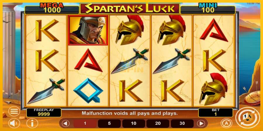 Spartans Luck Hold & Win dirua lortzeko joko-makina, irudia 2