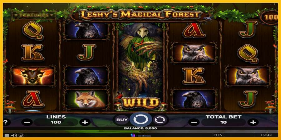 Leshys Magical Forest dirua lortzeko joko-makina, irudia 2