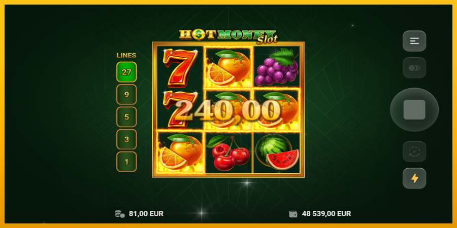 Hot Money Slot dirua lortzeko joko-makina, irudia 3