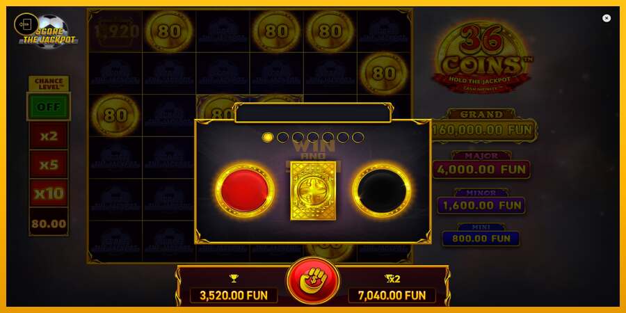 36 Coins Score The Jackpot dirua lortzeko joko-makina, irudia 6