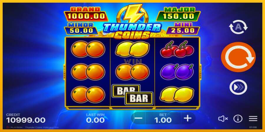 Thunder Coins dirua lortzeko joko-makina, irudia 2