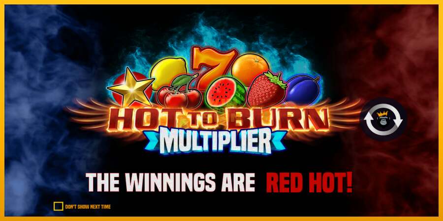 Hot to Burn Multiplier dirua lortzeko joko-makina, irudia 1