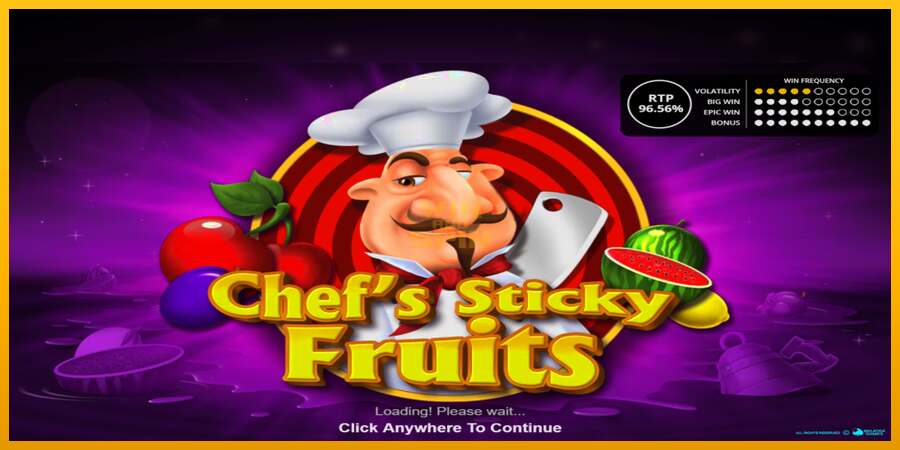 Chefs Sticky Fruits dirua lortzeko joko-makina, irudia 1