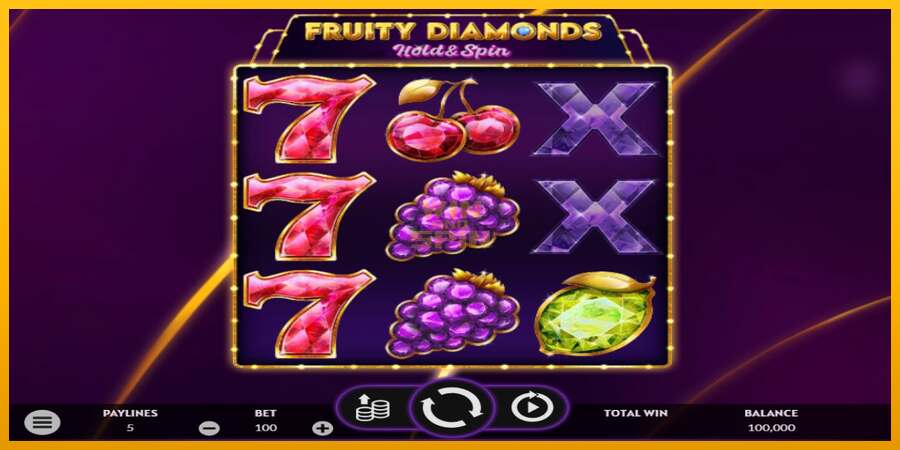 Fruity Diamonds dirua lortzeko joko-makina, irudia 1