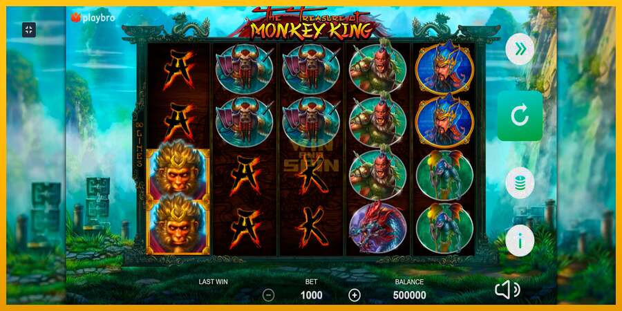 The Monkey King dirua lortzeko joko-makina, irudia 1