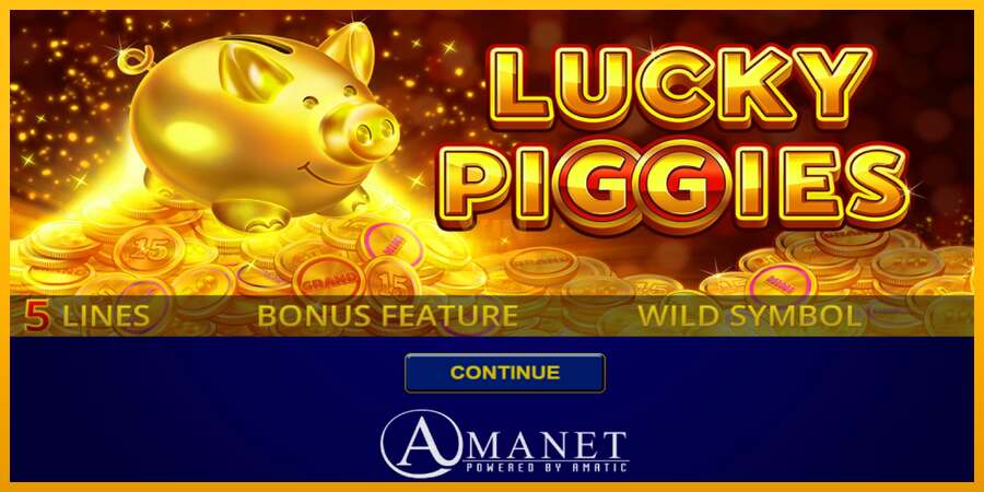 Lucky Piggies dirua lortzeko joko-makina, irudia 1