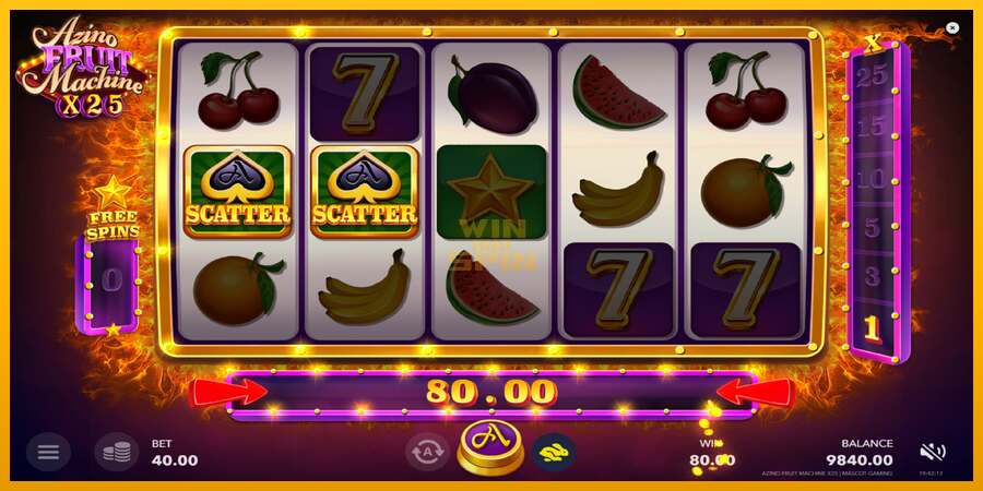 Azino Fruit Machine x25 dirua lortzeko joko-makina, irudia 3