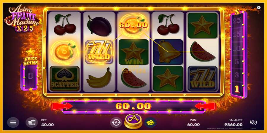 Azino Fruit Machine x25 dirua lortzeko joko-makina, irudia 4