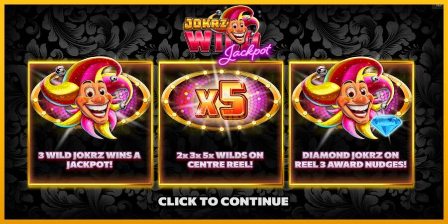 Jokrz Wild Jackpot dirua lortzeko joko-makina, irudia 1