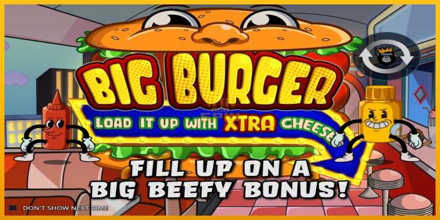 Big Burger Load it up with Xtra Cheese dirua lortzeko joko-makina, irudia 1