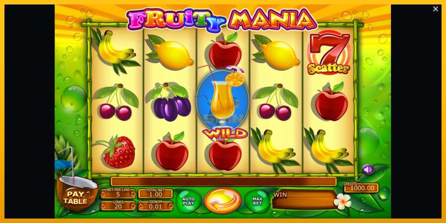 Fruity Mania dirua lortzeko joko-makina, irudia 1