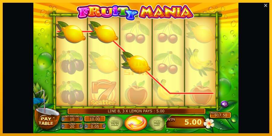 Fruity Mania dirua lortzeko joko-makina, irudia 3