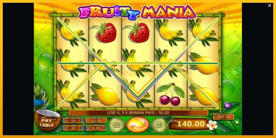 Fruity Mania dirua lortzeko joko-makina, irudia 5