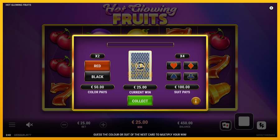 Hot Glowing Fruits dirua lortzeko joko-makina, irudia 4