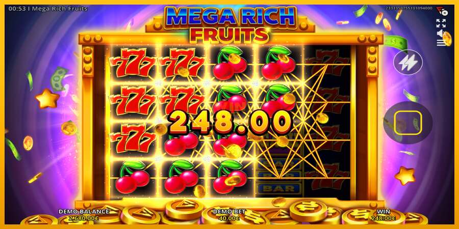 Mega Rich Fruits dirua lortzeko joko-makina, irudia 3