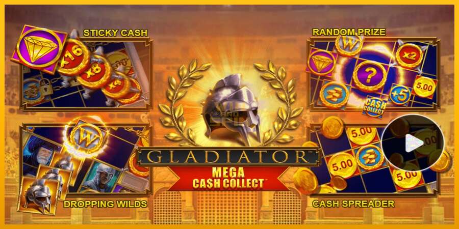 Gladiator: Mega Cash Collect dirua lortzeko joko-makina, irudia 1