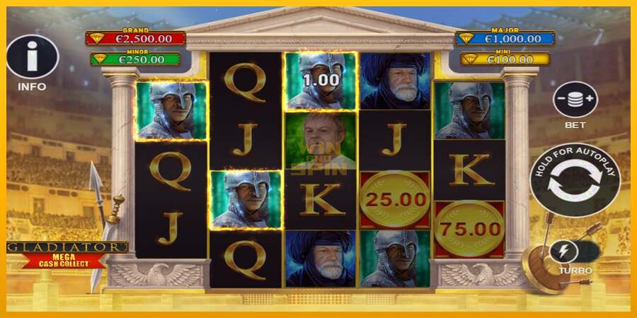 Gladiator: Mega Cash Collect dirua lortzeko joko-makina, irudia 5