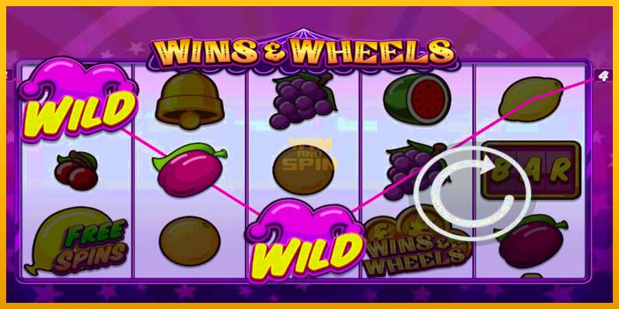 Wins & Wheels dirua lortzeko joko-makina, irudia 3