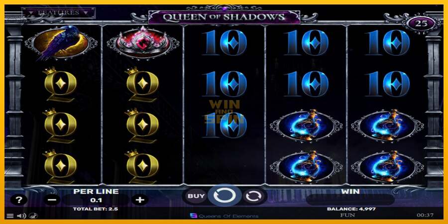 Queen of Shadows dirua lortzeko joko-makina, irudia 2