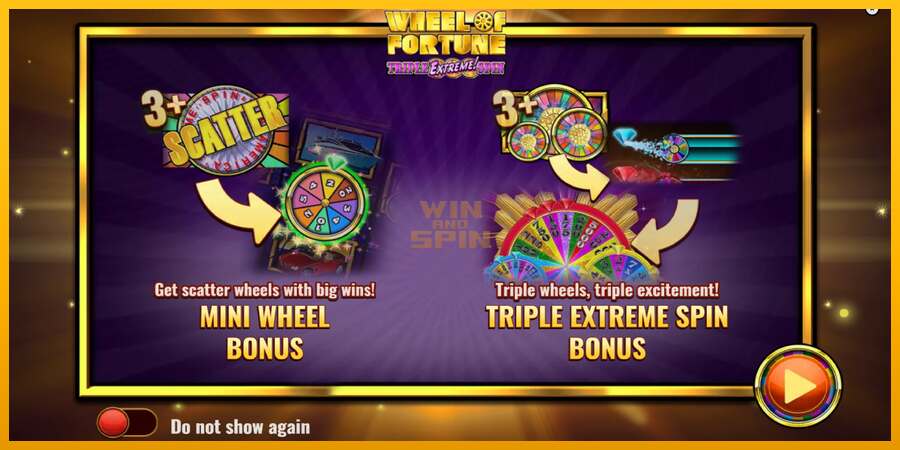 Wheel of Fortune Triple Extreme Spin BetMGM dirua lortzeko joko-makina, irudia 1