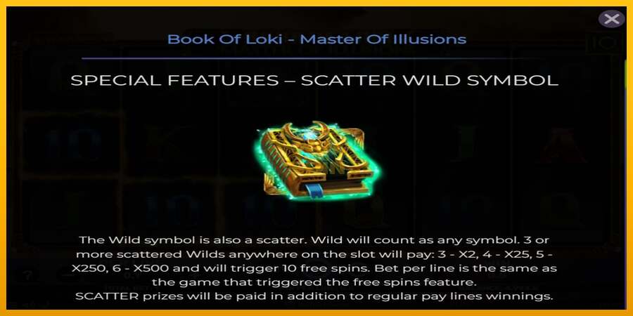 Book Of Loki - Master Of Illusions dirua lortzeko joko-makina, irudia 4