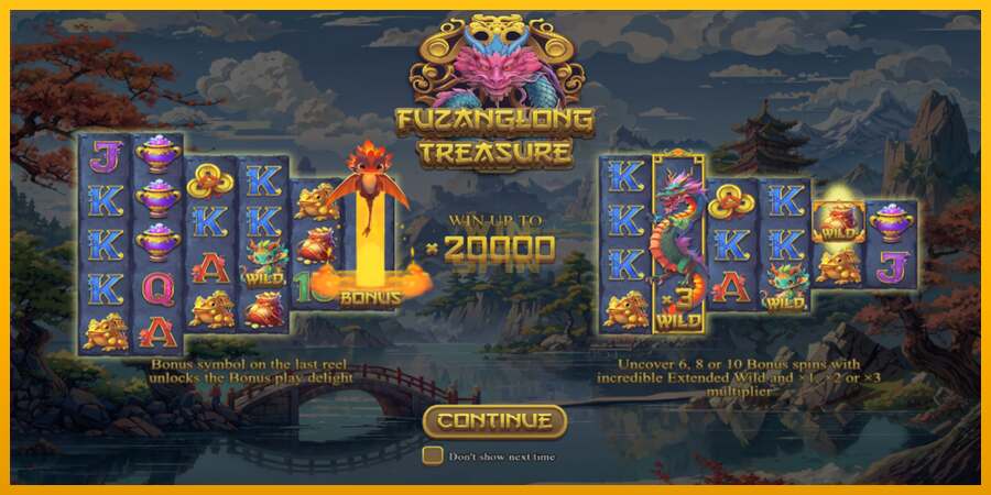 Fuzanglong Treasure dirua lortzeko joko-makina, irudia 1