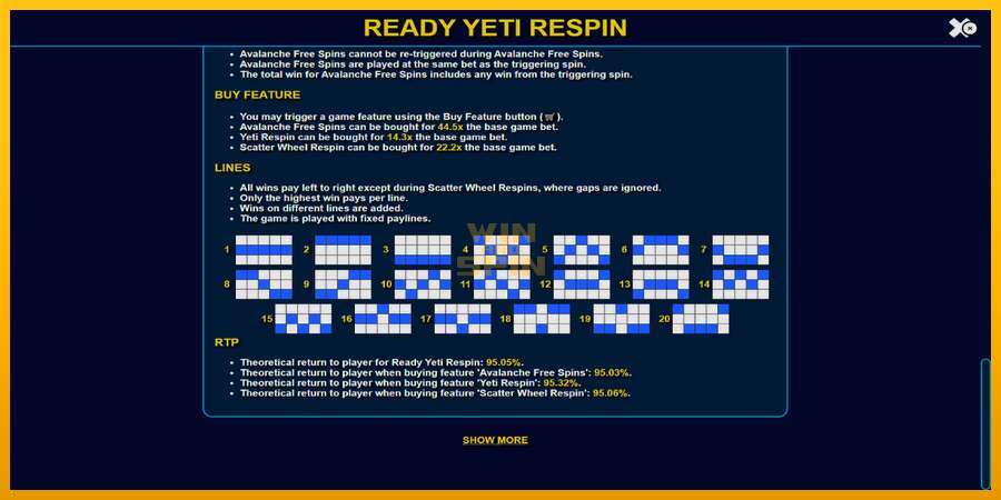 Ready Yeti Respin dirua lortzeko joko-makina, irudia 7