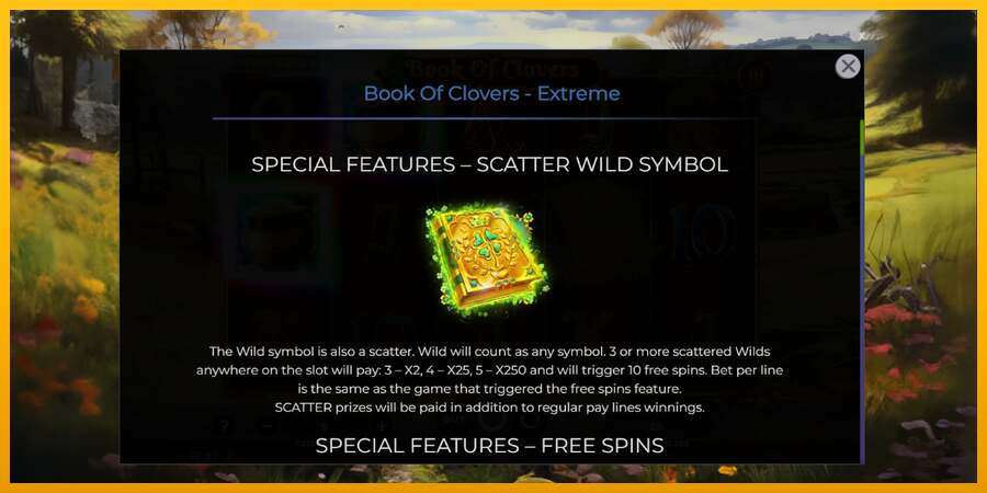 Book of Clovers - Extreme dirua lortzeko joko-makina, irudia 5