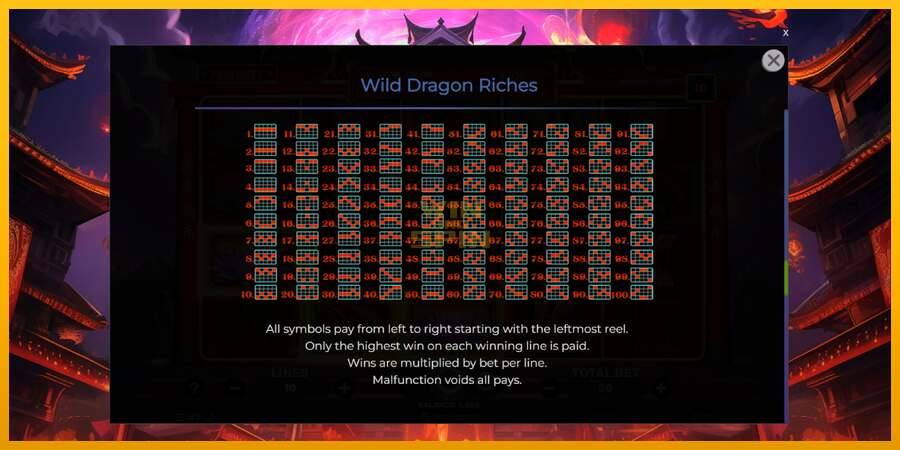 Wild Dragon Riches dirua lortzeko joko-makina, irudia 7