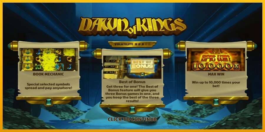 Dawn of Kings dirua lortzeko joko-makina, irudia 1