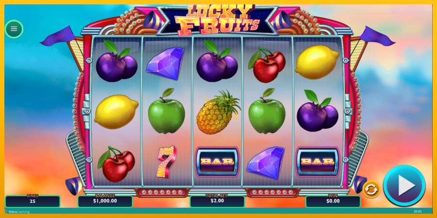 Lucky Fruits dirua lortzeko joko-makina, irudia 2