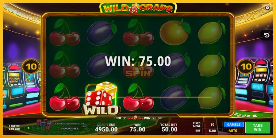 Wild Craps dirua lortzeko joko-makina, irudia 2