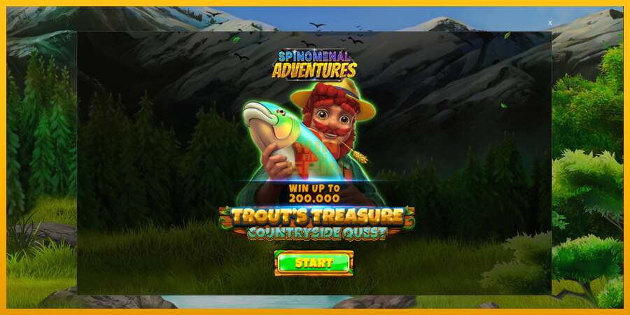 Trouts Treasure Countryside Quest dirua lortzeko joko-makina, irudia 1