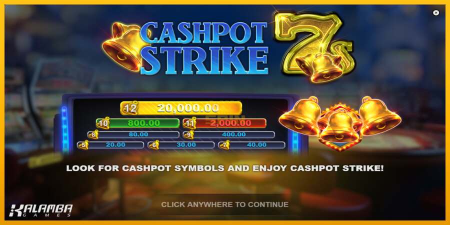 Cashpot Strike 7s dirua lortzeko joko-makina, irudia 1