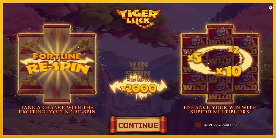 Tiger Luck dirua lortzeko joko-makina, irudia 1