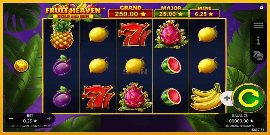 Fruit Heaven Hold and Win dirua lortzeko joko-makina, irudia 2