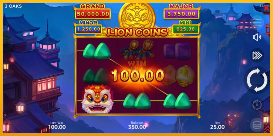 Lion Coins dirua lortzeko joko-makina, irudia 3