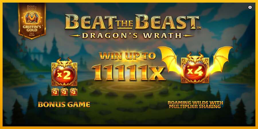 Beat the Beast Dragons Wrath dirua lortzeko joko-makina, irudia 1