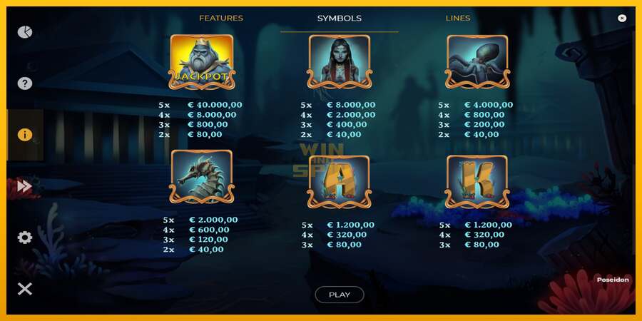 Poseidon Jackpot dirua lortzeko joko-makina, irudia 6