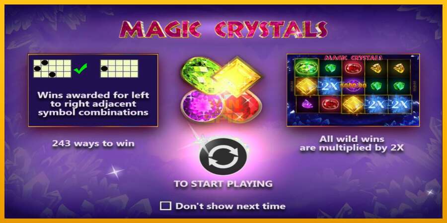 Magic Crystals dirua lortzeko joko-makina, irudia 1