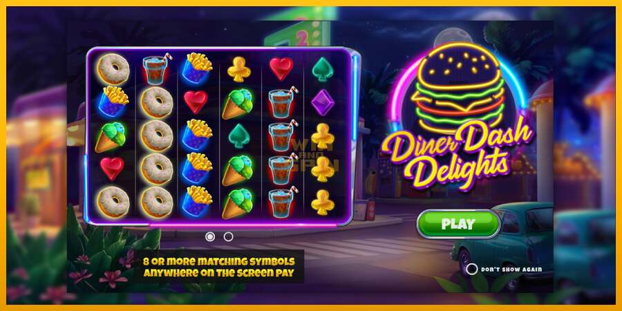 Diner Dash Delights dirua lortzeko joko-makina, irudia 1