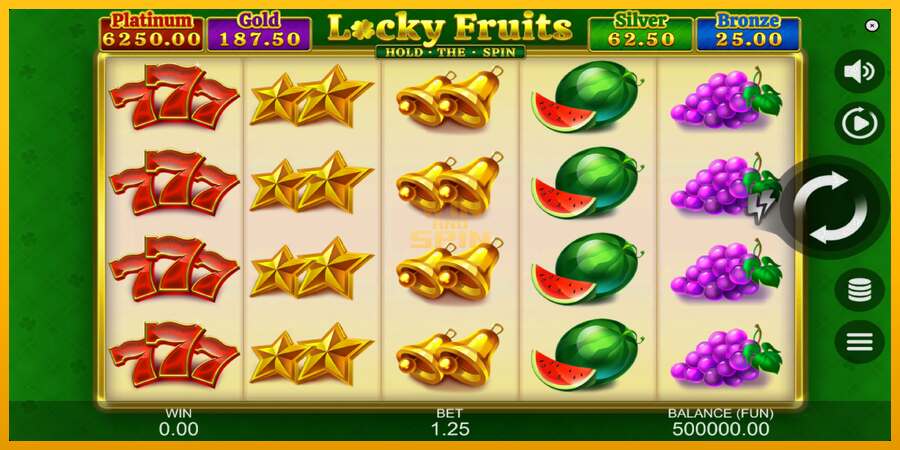 Locky Fruits: Hold the Spin dirua lortzeko joko-makina, irudia 1