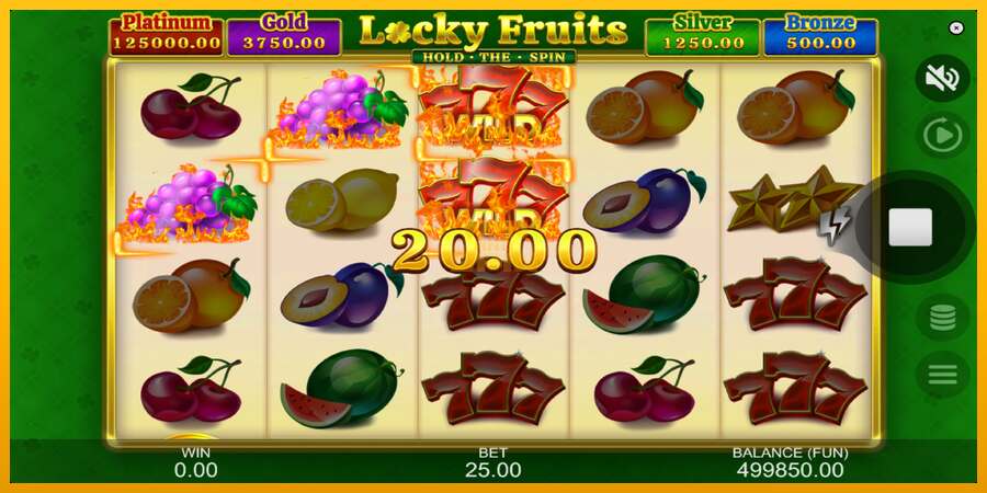 Locky Fruits: Hold the Spin dirua lortzeko joko-makina, irudia 2