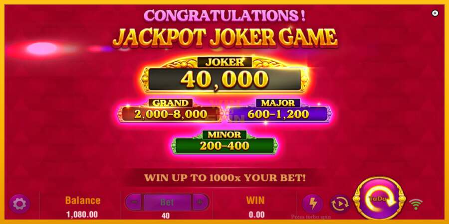 Jackpot Joker dirua lortzeko joko-makina, irudia 4