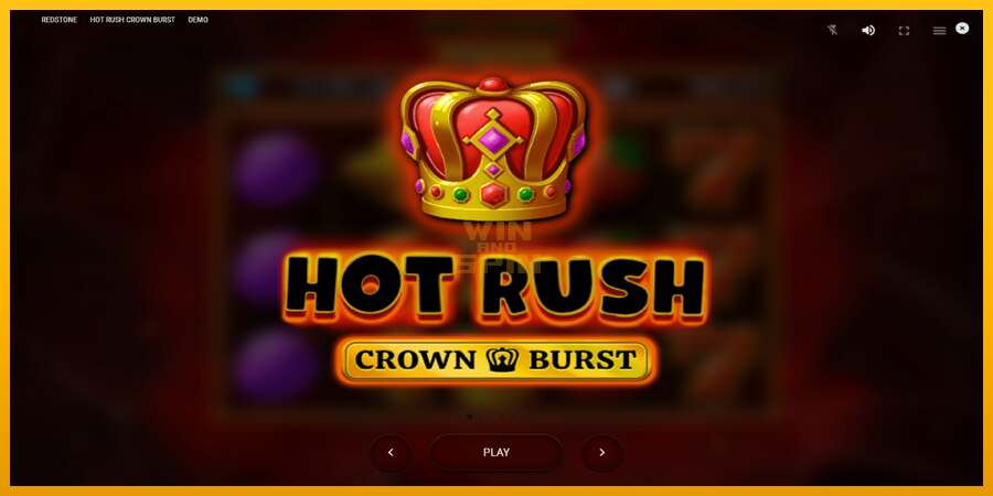 Hot Rush Crown Burst dirua lortzeko joko-makina, irudia 1