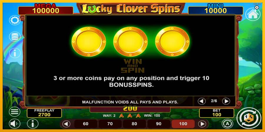 Lucky Clover Spins dirua lortzeko joko-makina, irudia 6