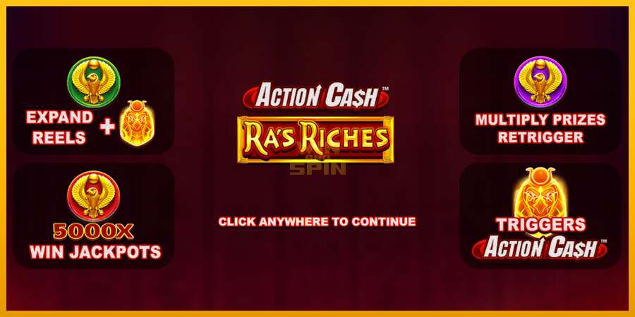 Action Cash Ras Riches dirua lortzeko joko-makina, irudia 1