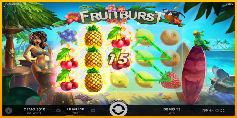 Fruitburst dirua lortzeko joko-makina, irudia 2